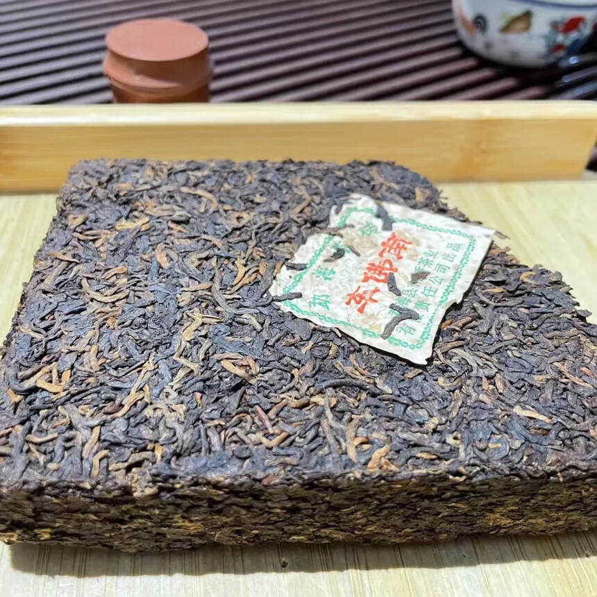 2005年 车佛南熟普洱茶 云南勐海茶砖，勐海县南峤